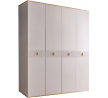 Четырехстворчатый шкаф для одежды Rimini Solo РМШ2/4 (s) (слоновая кость)